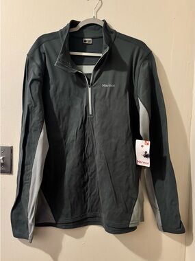 Marmot Men's Gray Excel Half-Zip Jacket NWT